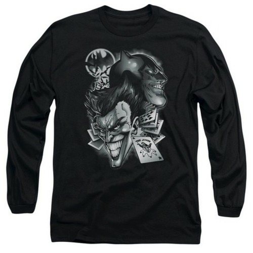 Trevco Batman-Archenemies - Long Sleeve Adult 18-1 Tee - Black- 2X