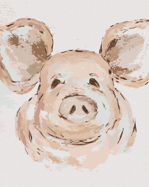 Paint by Numbers - PINK PIG (HALEY BUSH)