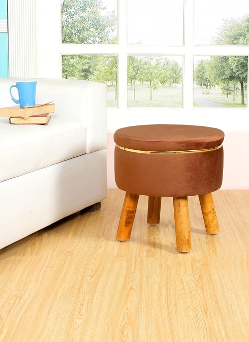 Ottoman Stool for Living Room Sitting Footrest Seat Pouf Foam Stool