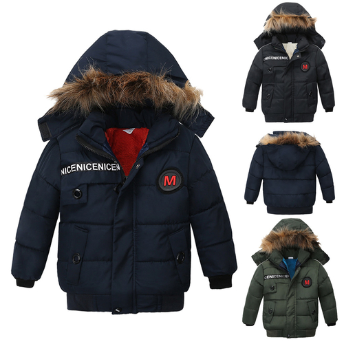 Children Kids Boys Girl Winter Coats Jacket Faux