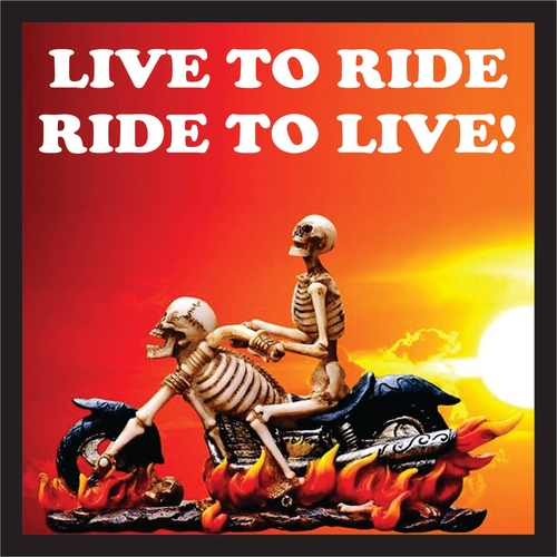 3 Inch Cloth Patch Live To Ride, Ride To Live