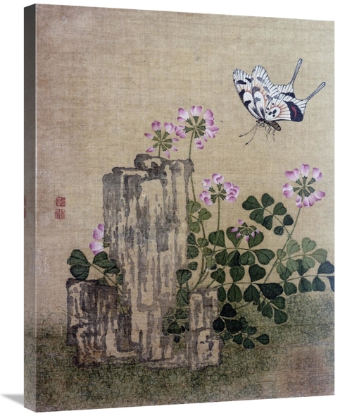 Global Gallery GCS-267604-30-142 30 in. Silk Leaf from an Album of Flo