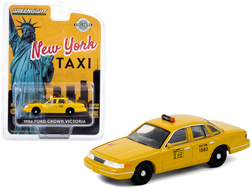 1994 Ford Crown Victoria Yellow \NYC Taxi\" (New York City) \"Hobby