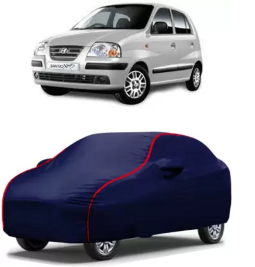 Car Cover For Hyundai Santro Xing (With Mirror Pockets)  (Blue)