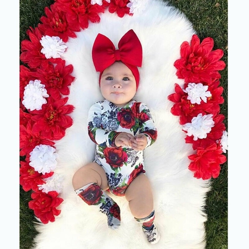 Pudcoco Autumn Newborn Baby Girl Kid Floral Print