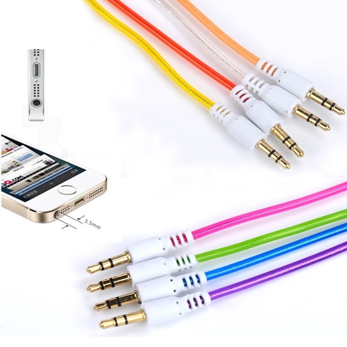 1PC Universal 3.5mm Male to Male Car Aux