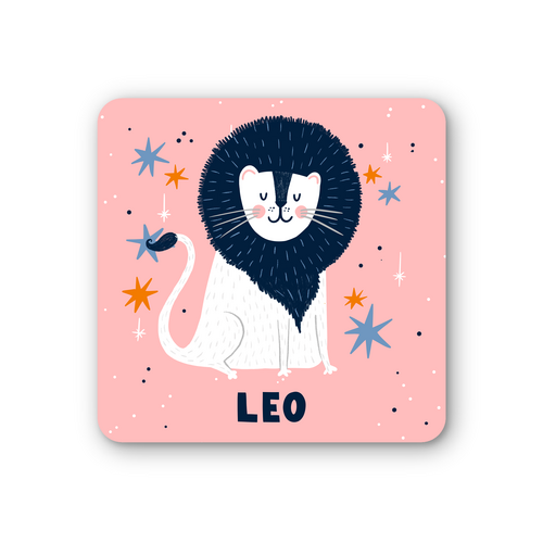 Leo Zodiac Coaster (Pack of 6)