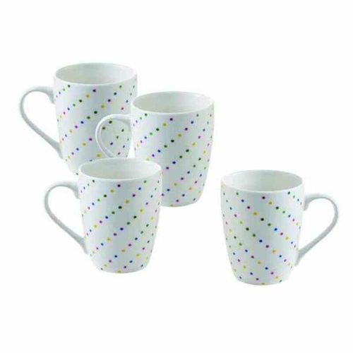 Set of Mugs Benetton BE111 Multicolour China crockery 360 ml 360 ml (4