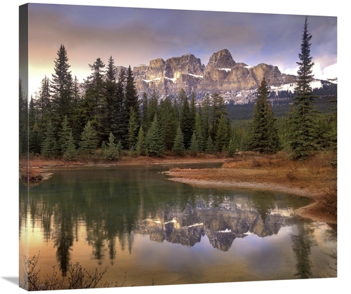 Global Gallery GCS-396999-30-142 30 in. Castle Mountain & Boreal Fores
