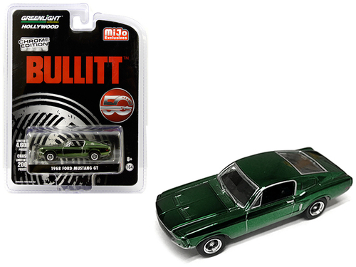 1968 Ford Mustang GT Chrome Green Edition \Bullitt\" (1968) Movie \"50