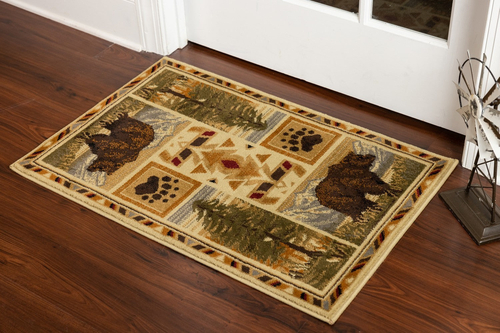 Woodland GC_RST5301 Multi 2 ft. x 3 ft. Lodge Area Rug