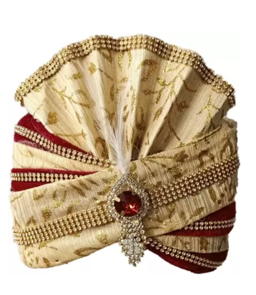 Men Printed, Embellished Pagri