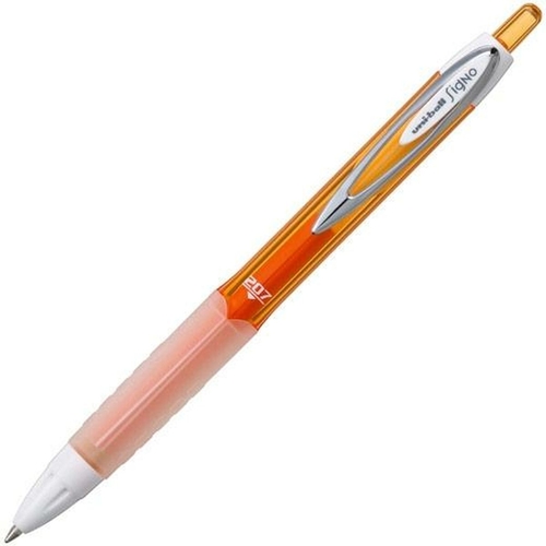 Liquid ink pen Uni-Ball Rollerball Signo UM-207 Orange 0,4 mm (12