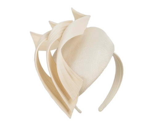 Bespoke cream pillbox fascinator