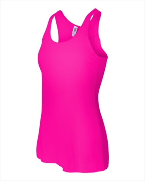 Bella-Canvas B8800 Womens Flowy Racerback Tank - Neon Pink, Extra 