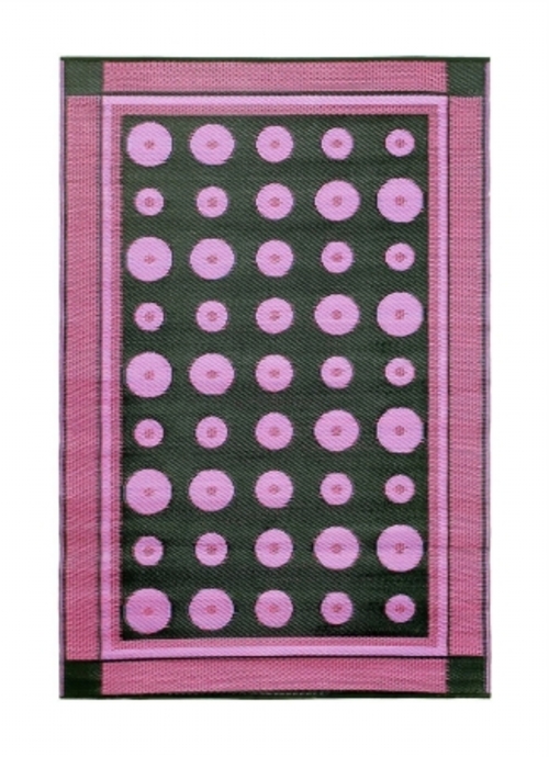 Achla K-131 Dots 4 x 6 Floor Mat Berry