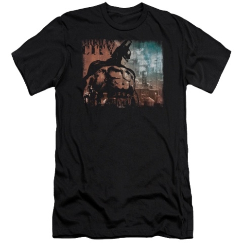 Arkham City-City Knockout - Short Sleeve Adult 30-1 Tee - Black, S