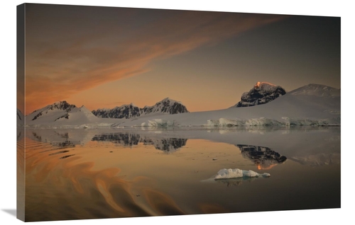 Global Gallery GCS-397768-2436-142 24 x 36 in. Peaks At Sunset, Wi