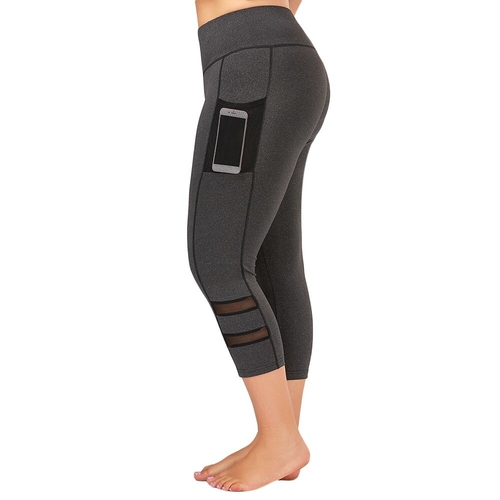  Plus Size Fishnet Mesh Panel Fitness