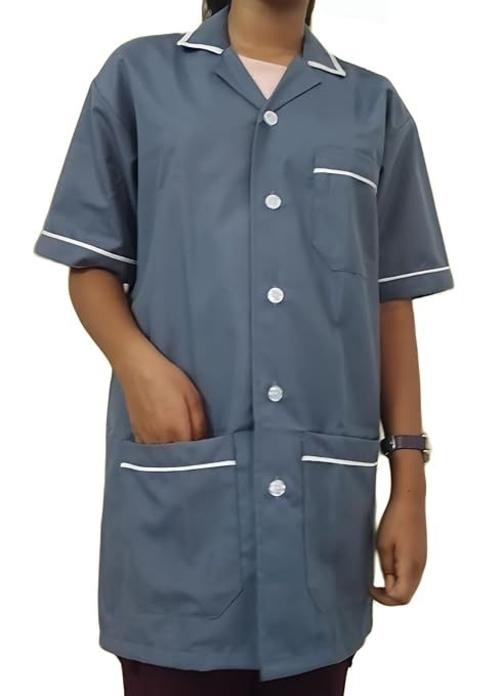Durable & Lightweight Hospital Staff Apron (Size-XL) (Color-GREY)