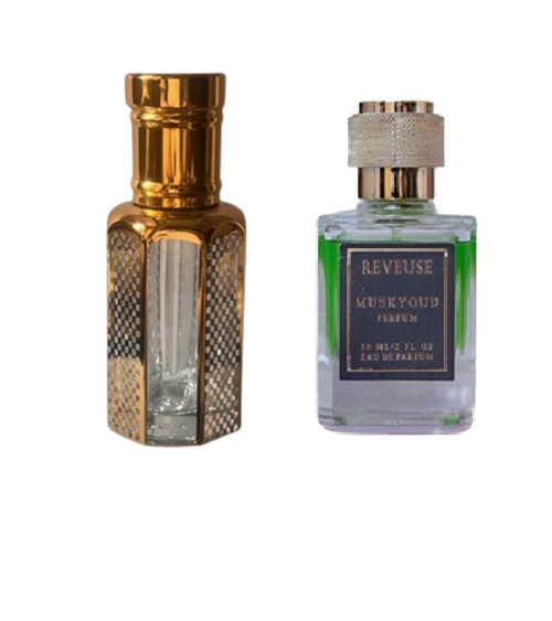 White Oud Attar Perfume 12ml + Musky Oud Perfume 50ml