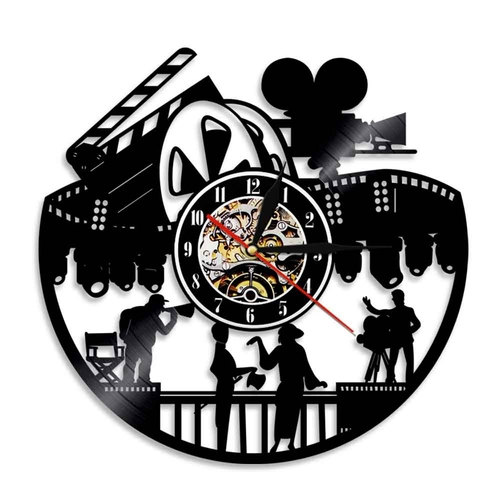 CINEMA ART HANDMADE VINYL RECORD WALL CLOCK FAN GIFT IDEA