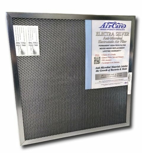 Air-Care Silver Electrostatic Permanent Air Filter - 18 x 24 x 1 in.