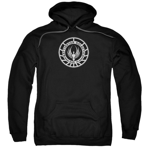 Main Trevco BSG115-AFTH-8 BSG & Galactica Badge Adult Pull-Over Hoodie, image