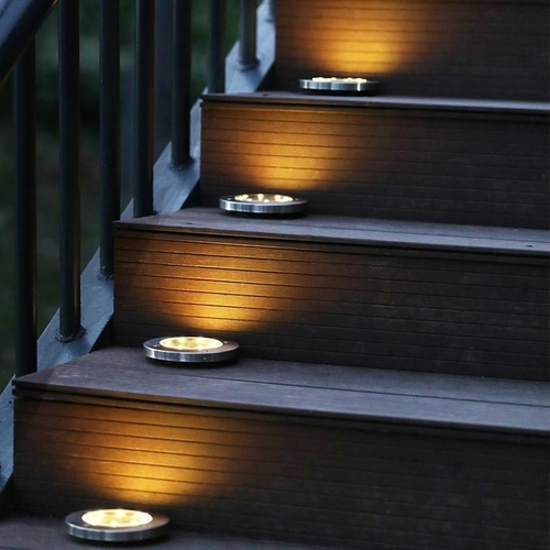 LED Solar Powered In-Ground Lights - Solar Pathway Lights