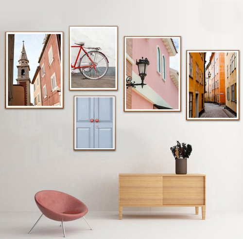 Church Street Door Lamp Bicycle Wall Art