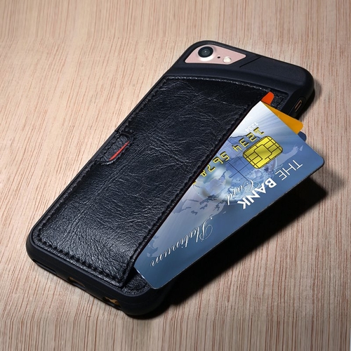 Crazy Horse Leather iPhone Card Case