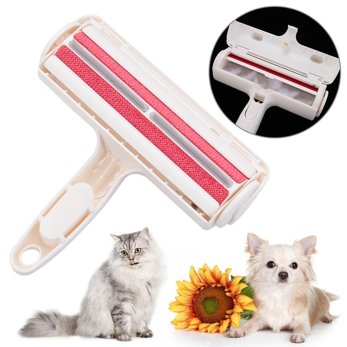 2 Way Pet Hair Remover Roller Removing Dog Cat