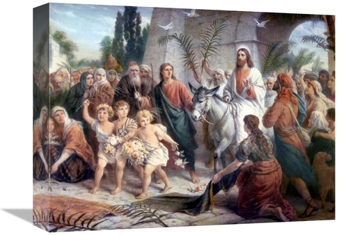 Global Gallery GCS-279448-16-142 16 in. Christs Entrance into Jerusale