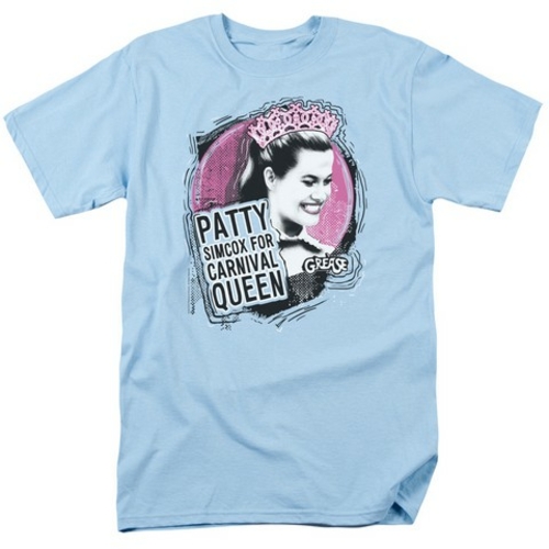 Trevco Grease-Carnival Queen Short Sleeve Adult 18-1 Tee, Light Bl