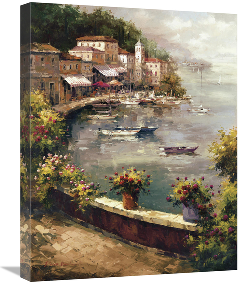 Global Gallery GCS-120643-1824-142 18 x 24 in. Italian Harbor Art Prin