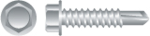 Strong-Point H1216V 12-14 x 1 in. Unslotted Indented Hex Washer Head S