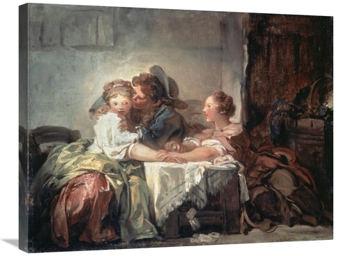 Global Gallery GCS-277594-30-142 30 in. The Captured Kiss Art Print - 