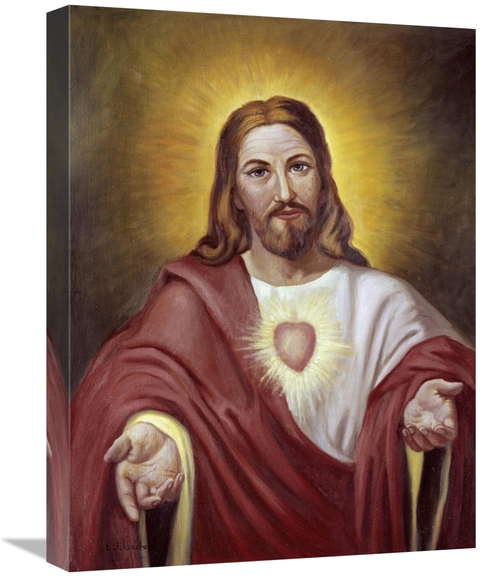 Global Gallery GCS-276730-22-142 22 in. Sacred Heart of Jesus Art Prin