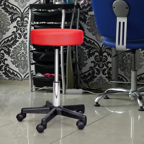 HomCom Swivel Salon Spa Stool with 3 Changeable Seat Covers,