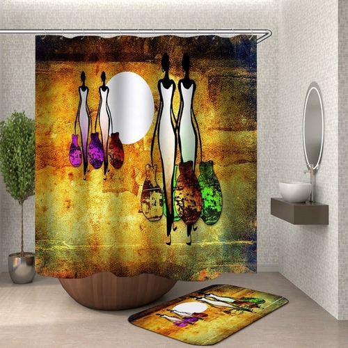 Artistic African Tribal Women Shower Curtain