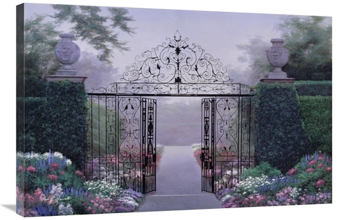 Global Gallery GCS-393944-2436-142 24 x 36 in. Elegant Garden Art Prin