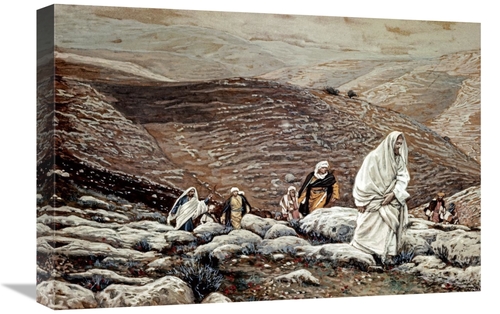 Global Gallery GCS-280362-22-142 22 in. Jesus Goes Up to Jerusalem Art