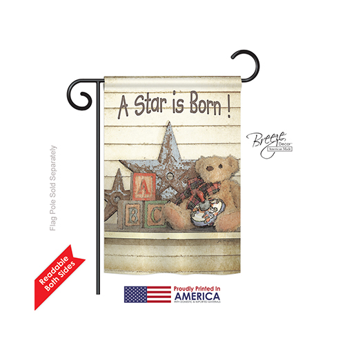 Breeze Decor 65076 A Star is Born 2-Sided Impression Garden Flag - 13 