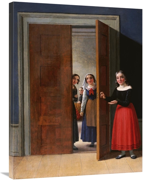 Global Gallery GCS-267953-36-142 36 in. Women by a Doorway Art Print -