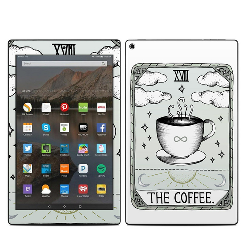 DecalGirl AKHD17-COFFEE Amazon Kindle Fire HD10 2017 Skin - The Coffee