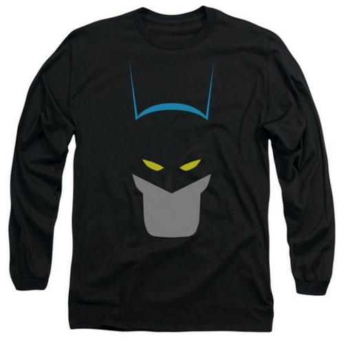 Trevco Batman-Simplified - Long Sleeve Adult 18-1 Tee - Black- 2X