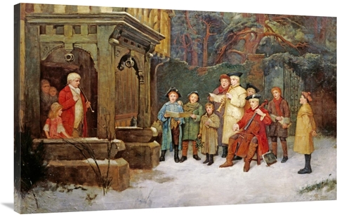 Global Gallery GCS-268264-44-142 44 in. The Carol Singers Art Print - 