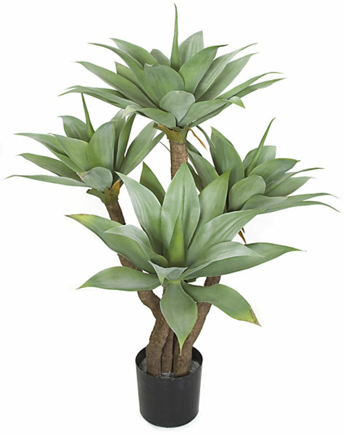 Autograph Foliages AR-102080 4 ft. Plastic Agave Tree- Green