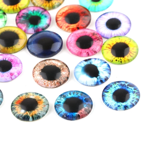 20Pcs 10MM/16MM/20MM Glass Dolls Eye DIY Crafts