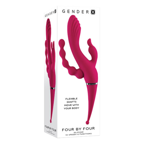 Gender X Four By Four Rechargeable Dual-Ended Multi-Stimulating